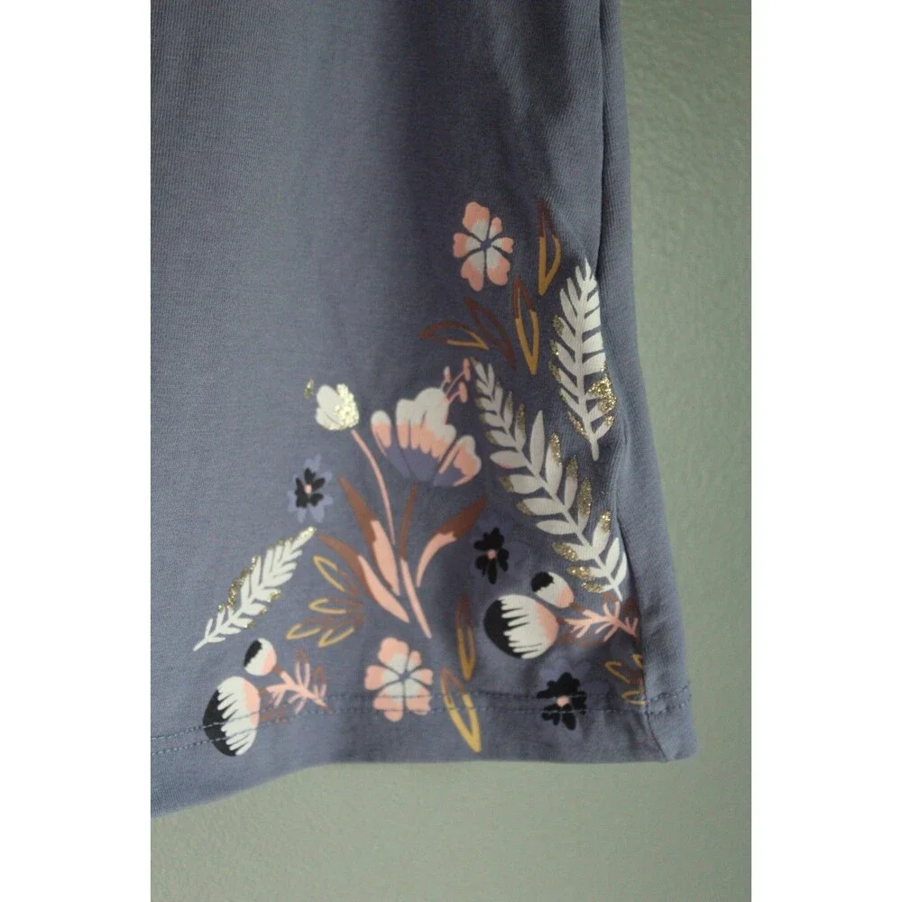 Cynthia Rowley Toddler Tank Tunic  4T Blue Rabbit Floral Size 4T